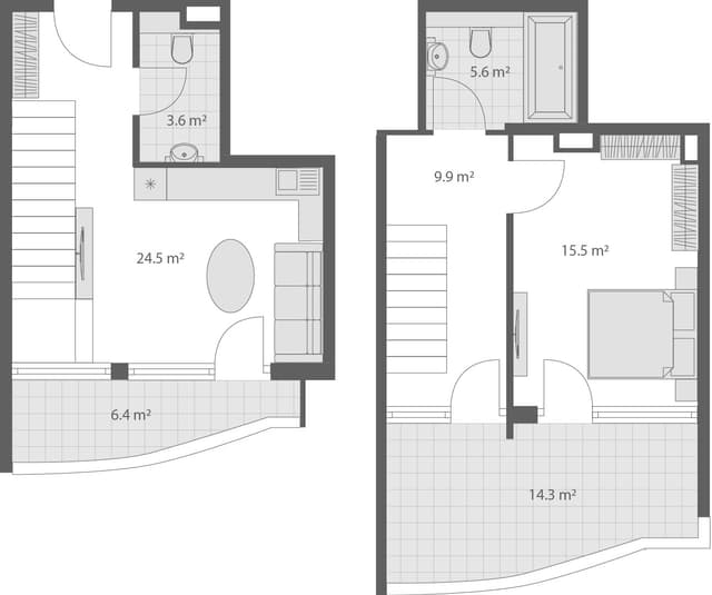2-bedroom apartment, 79.8 m², 4 floor in "Wyndham Grand Family Club"