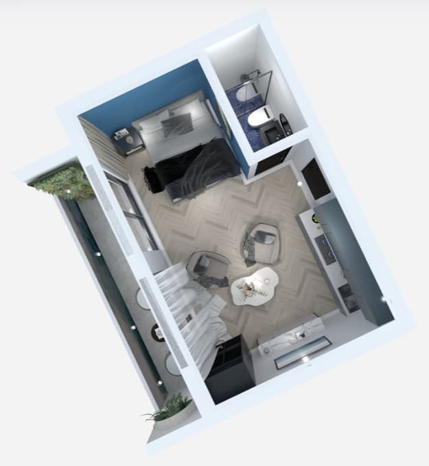 Студия, 32.86 м², 5 этаж в ЖК "Sfero Garden"