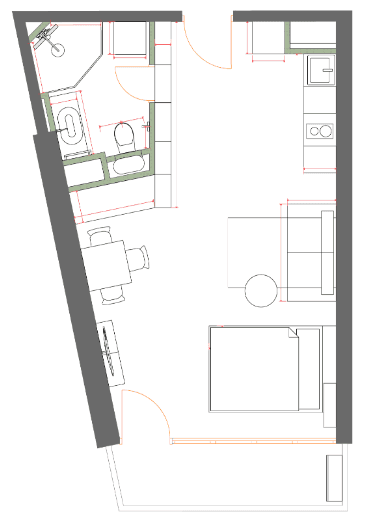 Студия, 40.27 м², 34 этаж в ЖК "7th Heaven Residence"