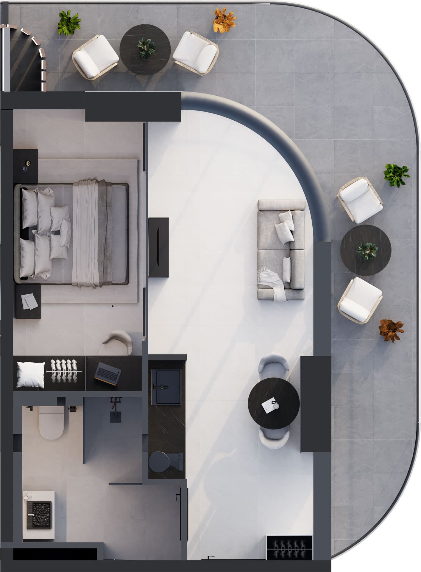 2-комнатная квартира, 59.7 м², 15 этаж в ЖК "Montemar"