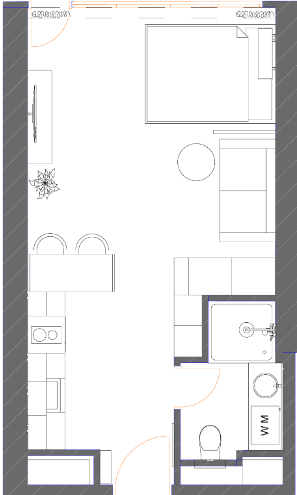 studio, 34.88 m², 31 floor in "7th Heaven Residence"