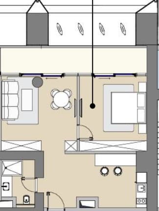 1-bedroom apartment, 72.5 m², 24 floor in "Next Address"