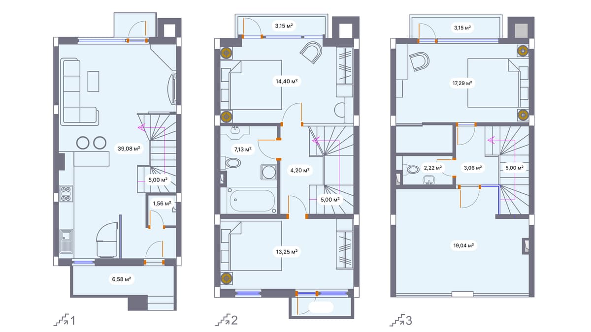 4-комнатная квартира, 150.76 м², 1 этаж в ЖК "Wyndham Grand Riviera"