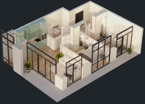 2-комнатная квартира, 78.6 м², 18 этаж в ЖК "Green Side Gonio"