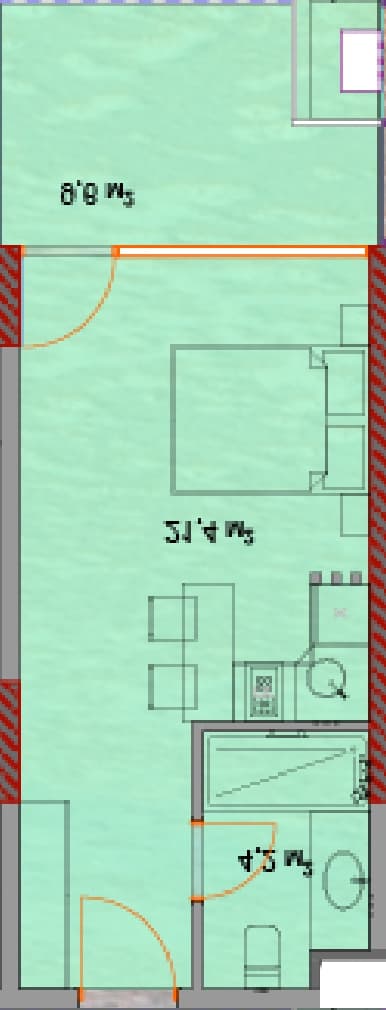 studio, 36 m², 19 floor in "Horizon Grand Residence"