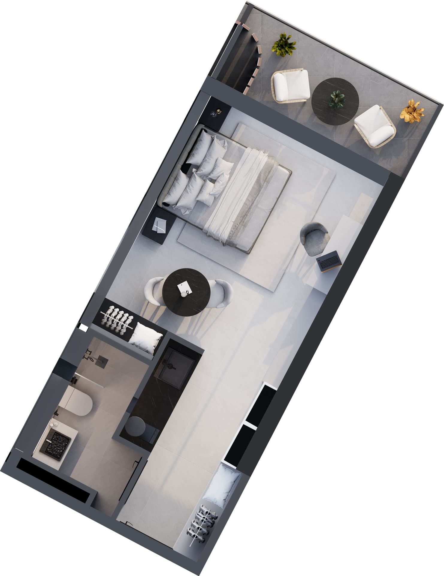 1-комнатная квартира, 34.4 м², 16 этаж в ЖК "Montemar"