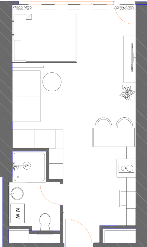 Студия, 34.88 м², 35 этаж в ЖК "7th Heaven Residence"