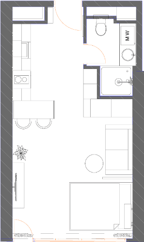 Студия, 34.93 м², 36 этаж в ЖК "7th Heaven Residence"