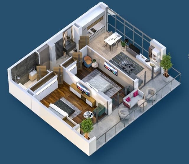 3-комнатная квартира, 90.1 м², 10 этаж в ЖК "Sea Zone"