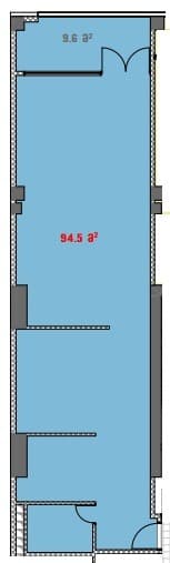 studio, 94.5 m², 4 floor in "White House"