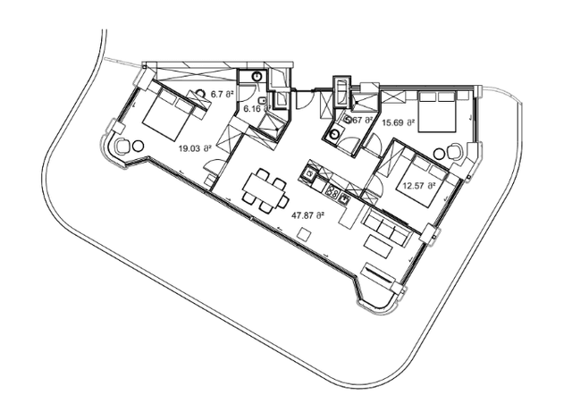 3-bedroom apartment, 234.84 m², 9 floor in "Next Collection"