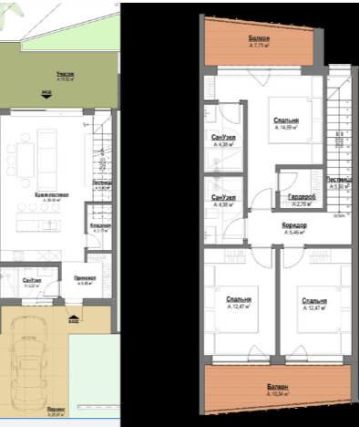3-комнатная квартира, 147.98 м²,  этаж в ЖК "Polo Signature"