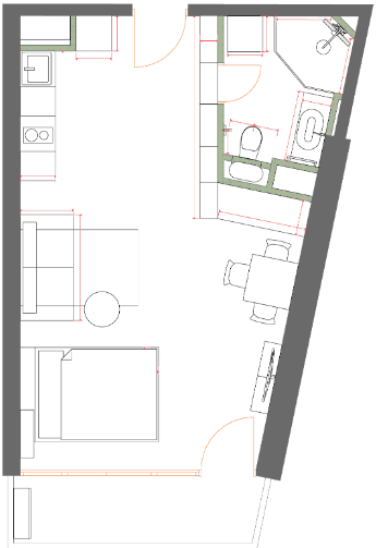 Студия, 40.28 м², 26 этаж в ЖК "7th Heaven Residence"