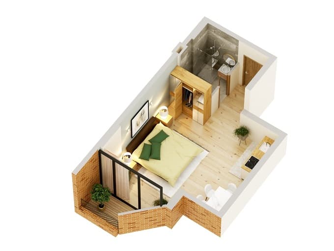 Студия, 33.7 м², 12 этаж в ЖК "Boulevard Residence"