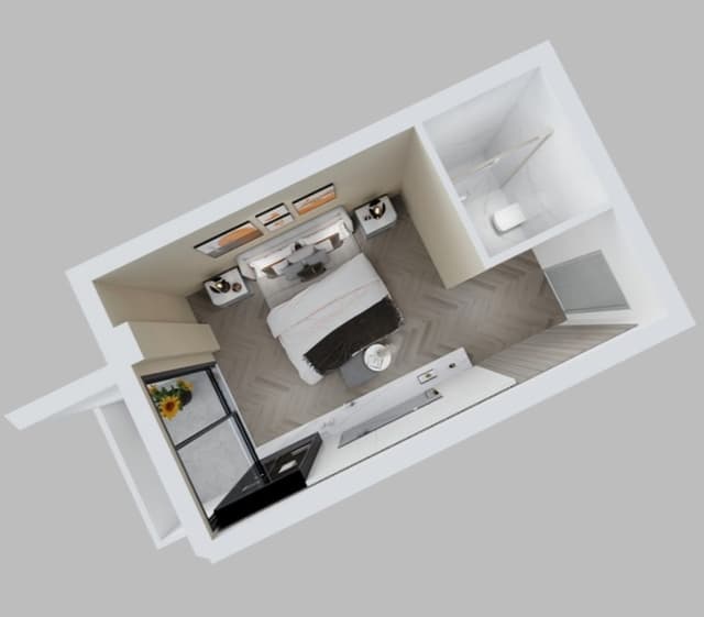 Студия, 22.86 м², 3 этаж в ЖК "Sfero Garden"