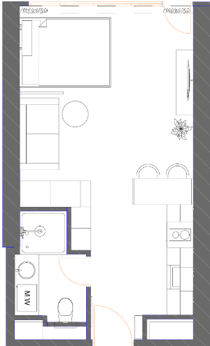 Студия, 42.15 м², 21 этаж в ЖК "7th Heaven Residence"