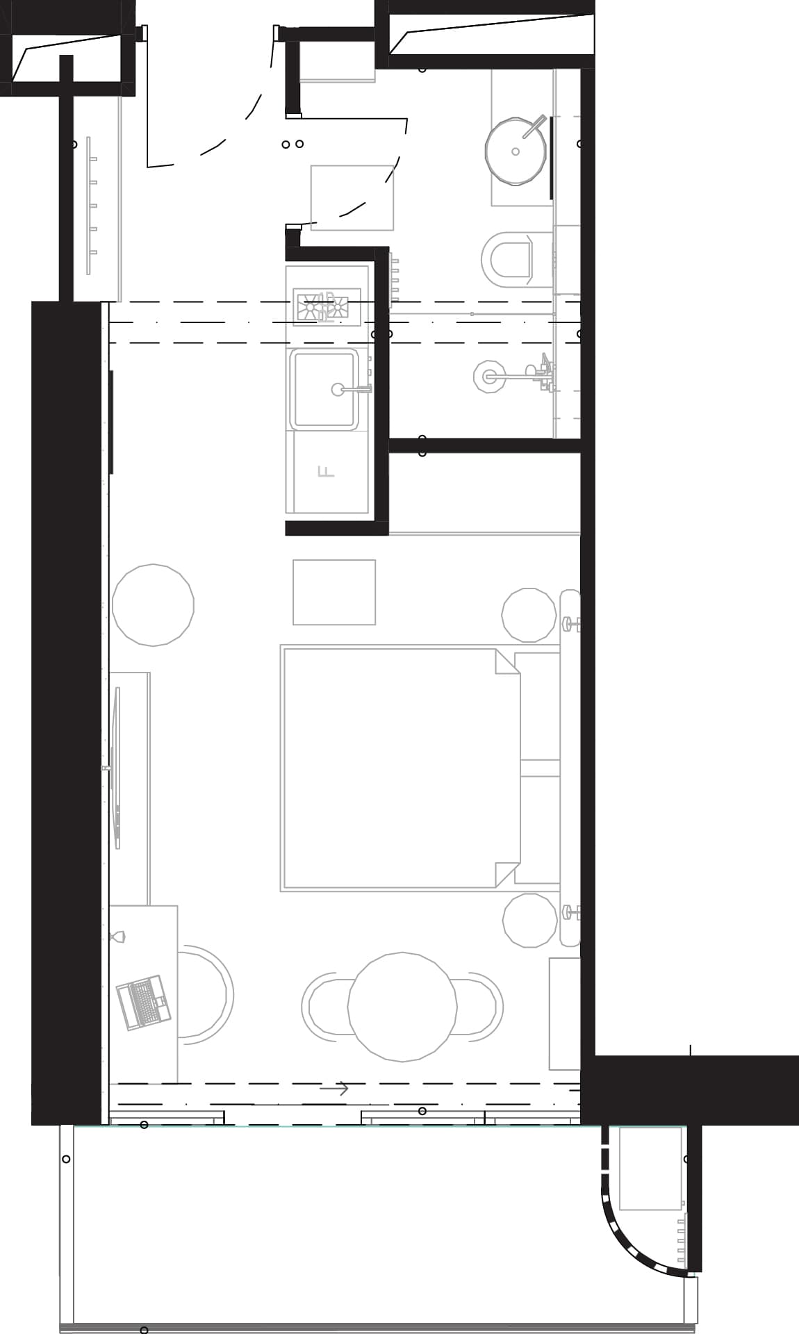 1-комнатная квартира, 35.2 м², 16 этаж в ЖК "Montemar"