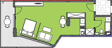 Студия, 56.45 м², 6 этаж в ЖК "Palm Residence"