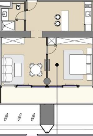 1-bedroom apartment, 70 m², 18 floor in "Next Address"