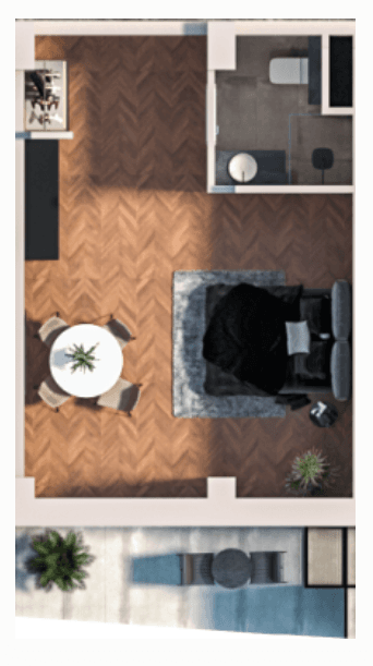 Студия, 42 м², 12 этаж в ЖК "Boulevard Point"