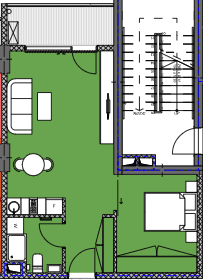 studio, 46.81 m², 16 floor in "Palm Residence"