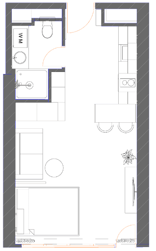 1-bedroom apartment, 33.33 m², 31 floor, 7th Heaven Residence in Batumi